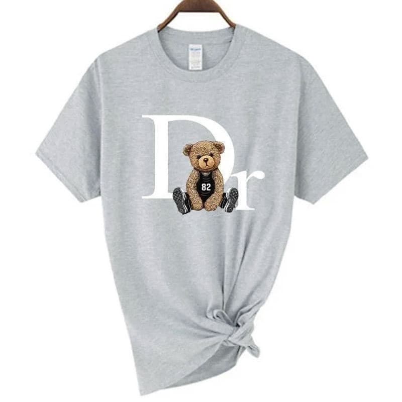 T-shirt tendance été 2025, coupe ample, décontracté, manches courtes, imprimé