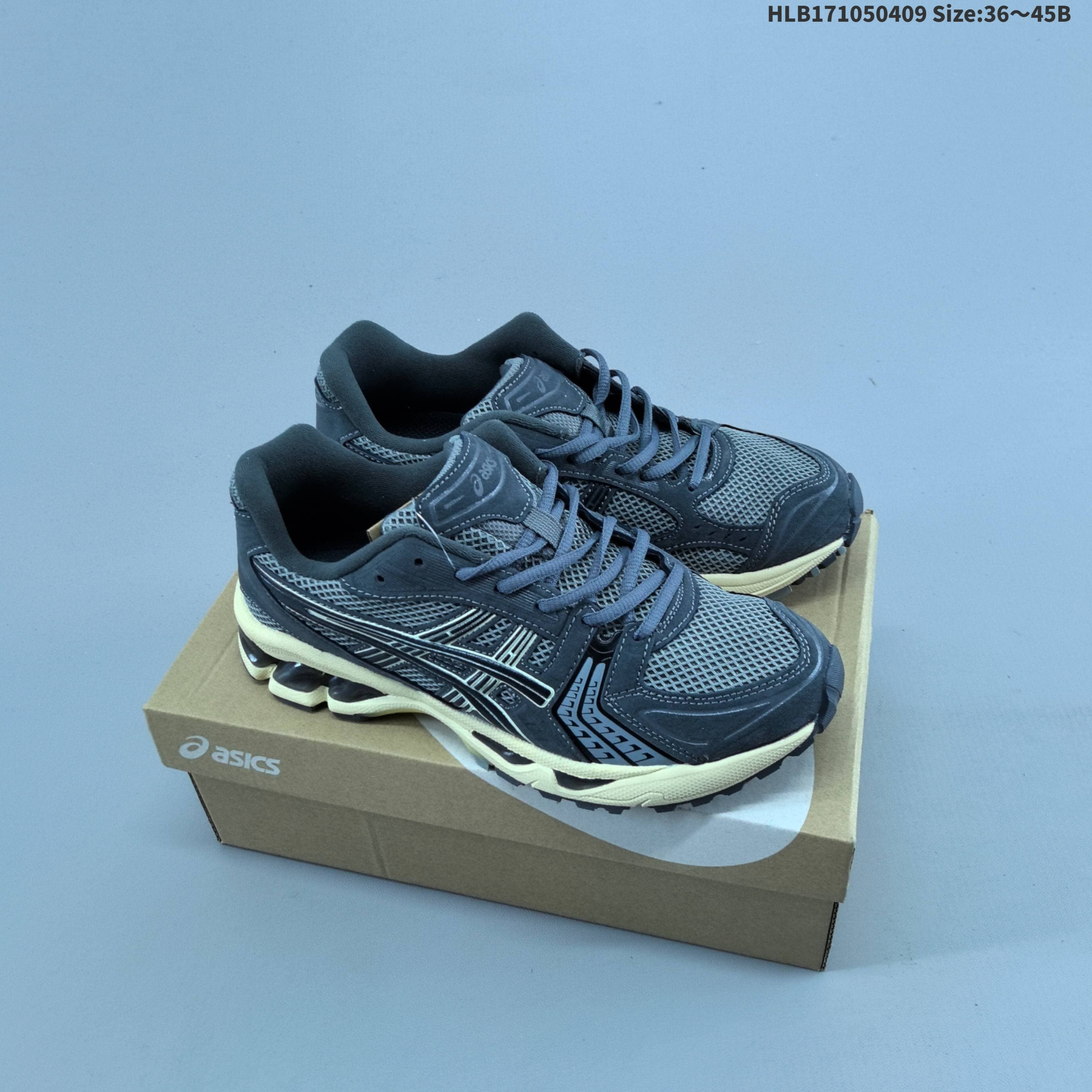 Chaussures de course Asics Gel-Kayano 14 Sports, décontractées, respirantes et professionnelles avec amorti.