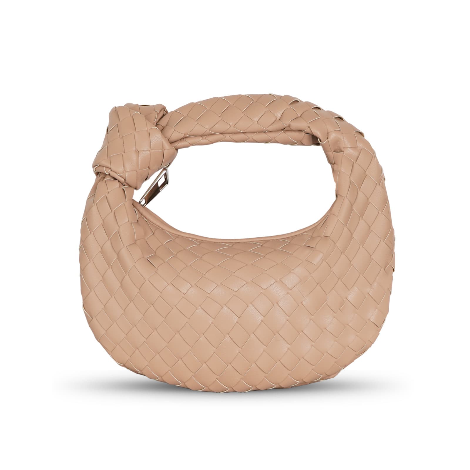 Sac à main tissé, petit pain rond en forme de nuage