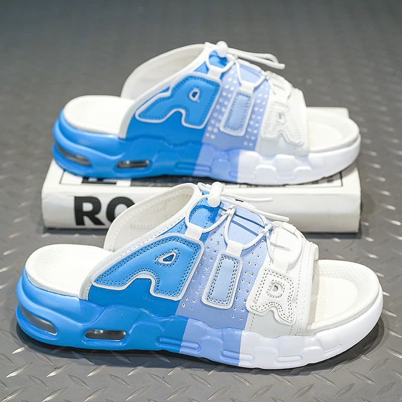 Slippers Men's Summer Trendy Brand Go Out Non-slip And Step On Shit Feeling Men's Sports Air Cushion Thick Bottom Increases