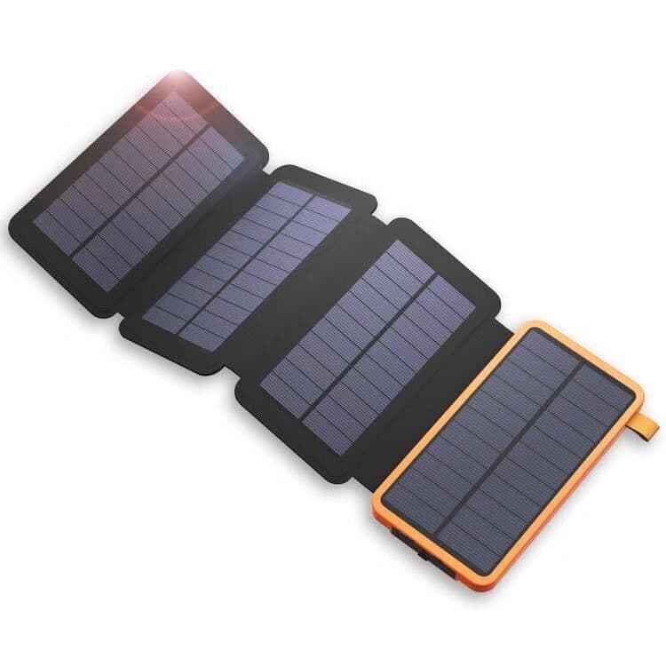 Power Bank Foldable Solar Power Bank Large Capacity Waterproof Outdoor Lighting Mobile Power 20000 MAh