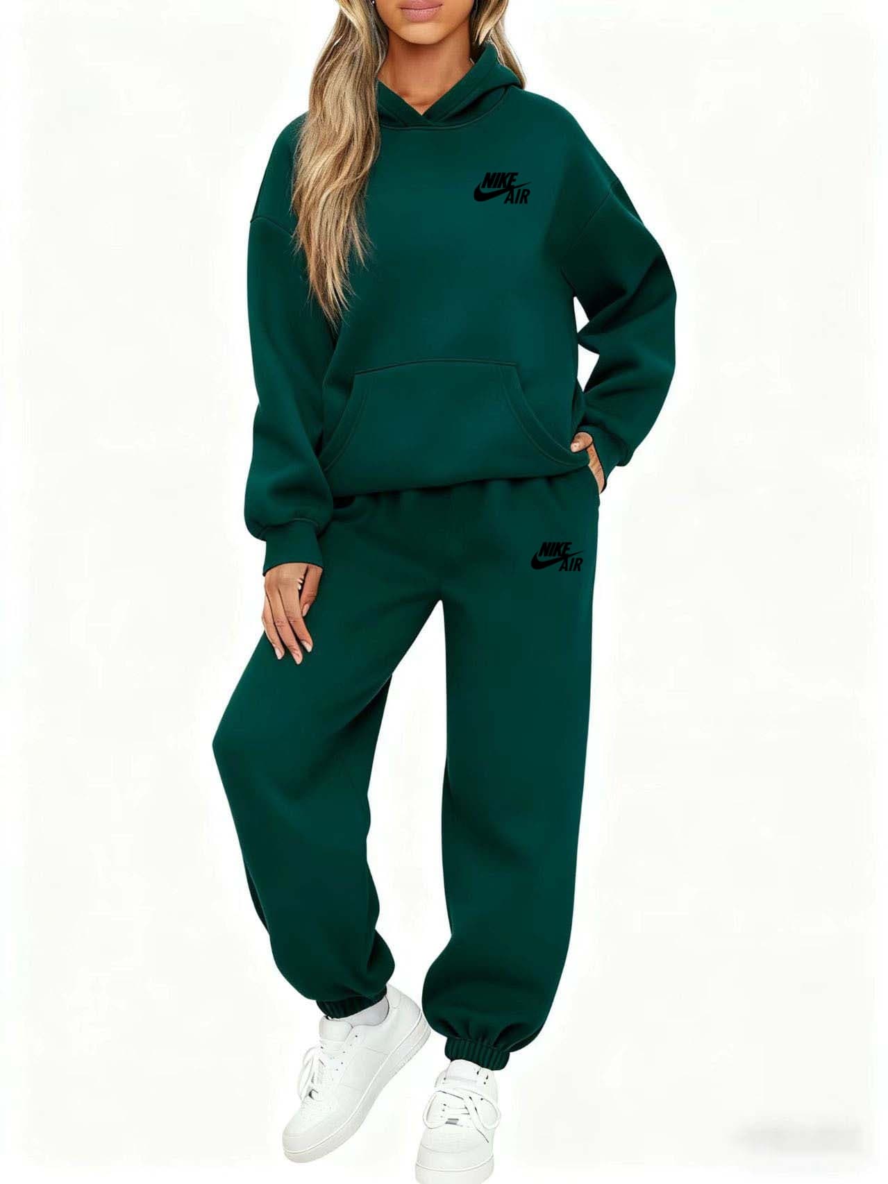 Ensemble sweat-shirt à capuche oversize et pantalon de jogging Nike uni