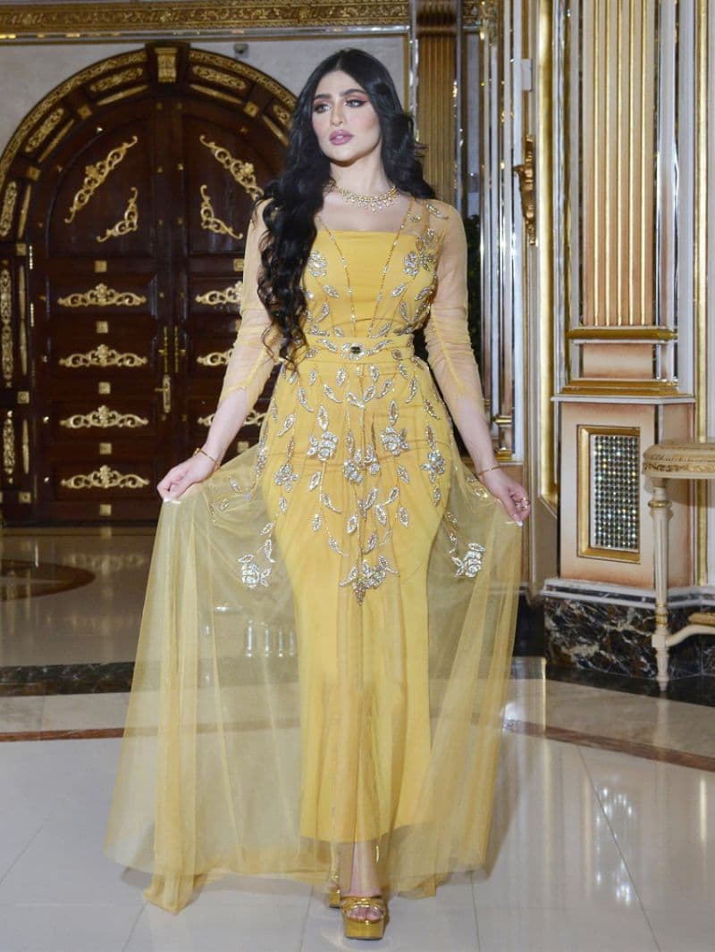 women's clothing Middle East hot diamond kaftan robe dress