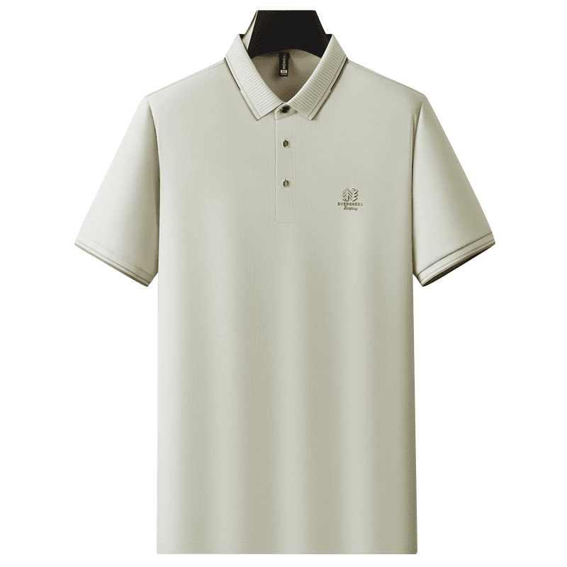 Men's Clothing Short Sleeved Polo Shirt Business Casual Lapel T Shirt