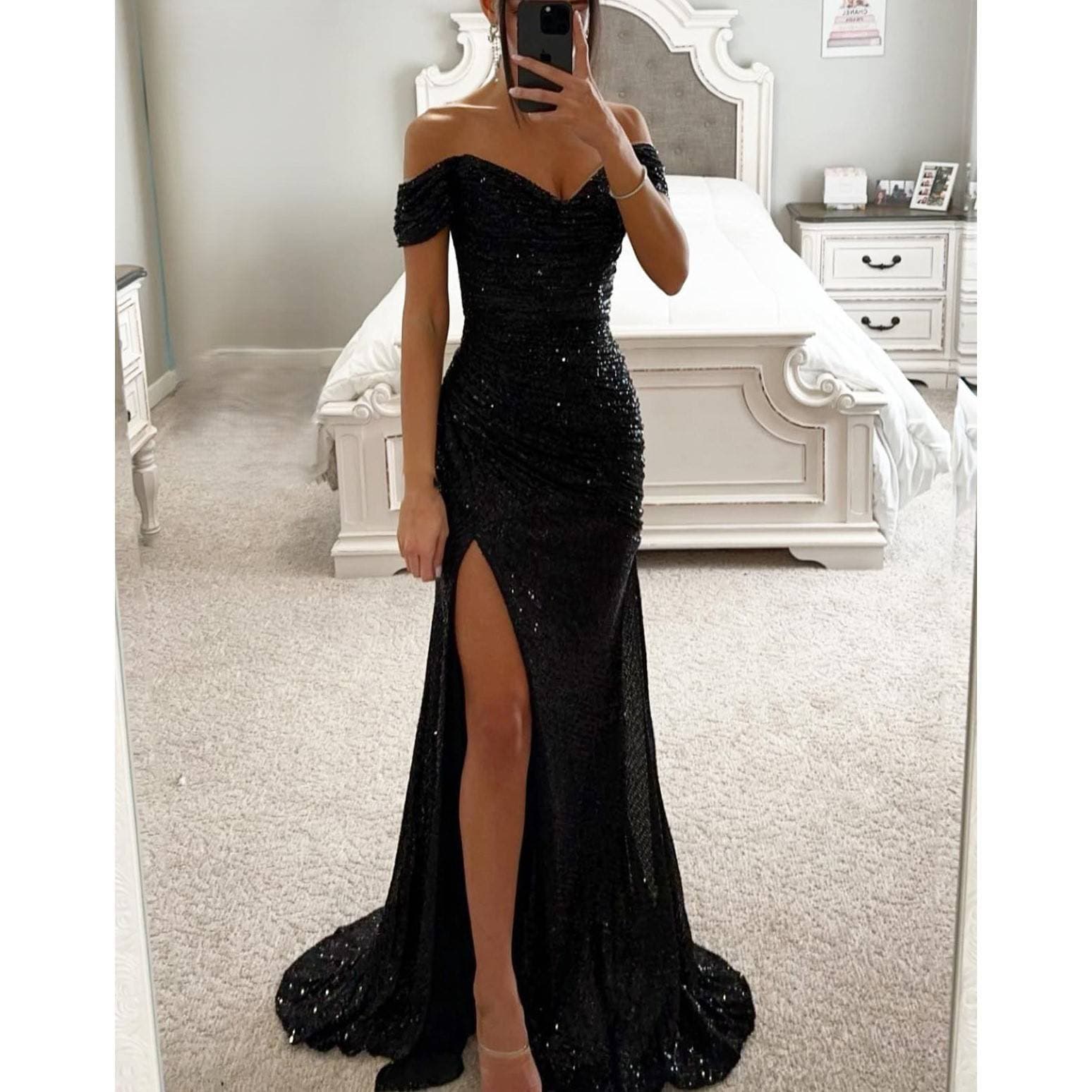 Vêtements pour femmes en polyester sexy à fines bretelles et paillettes