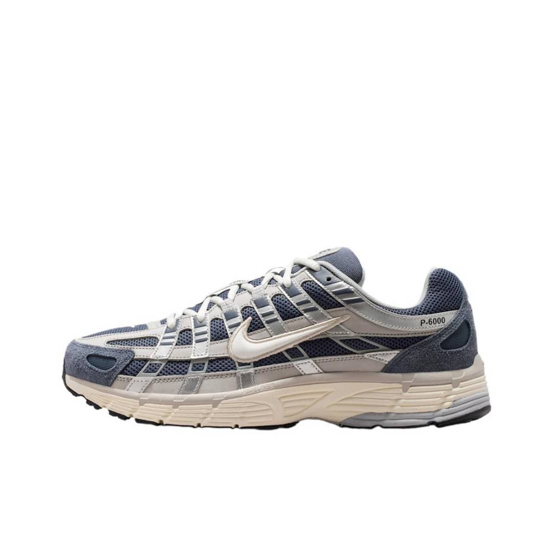 Nike P-6000 Men's And Women's Trainers IU7549-400 Blue-gray Beige-white