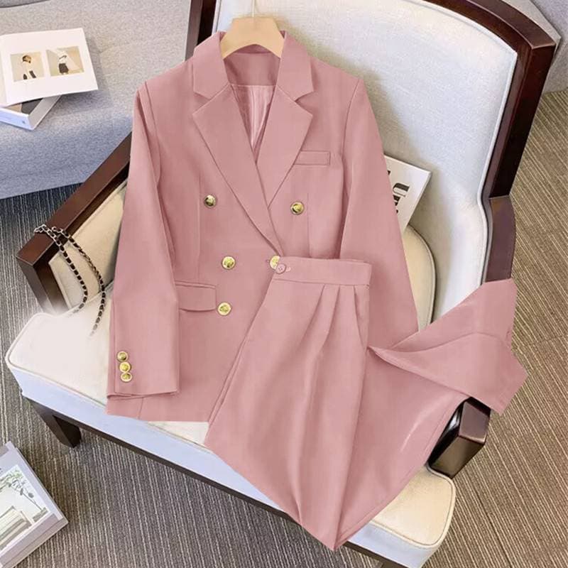2024 New Goddess Style Suit Set Women's Spring And Autumn Popular Korean Edition High End, Lazy Style, Casual Versatile