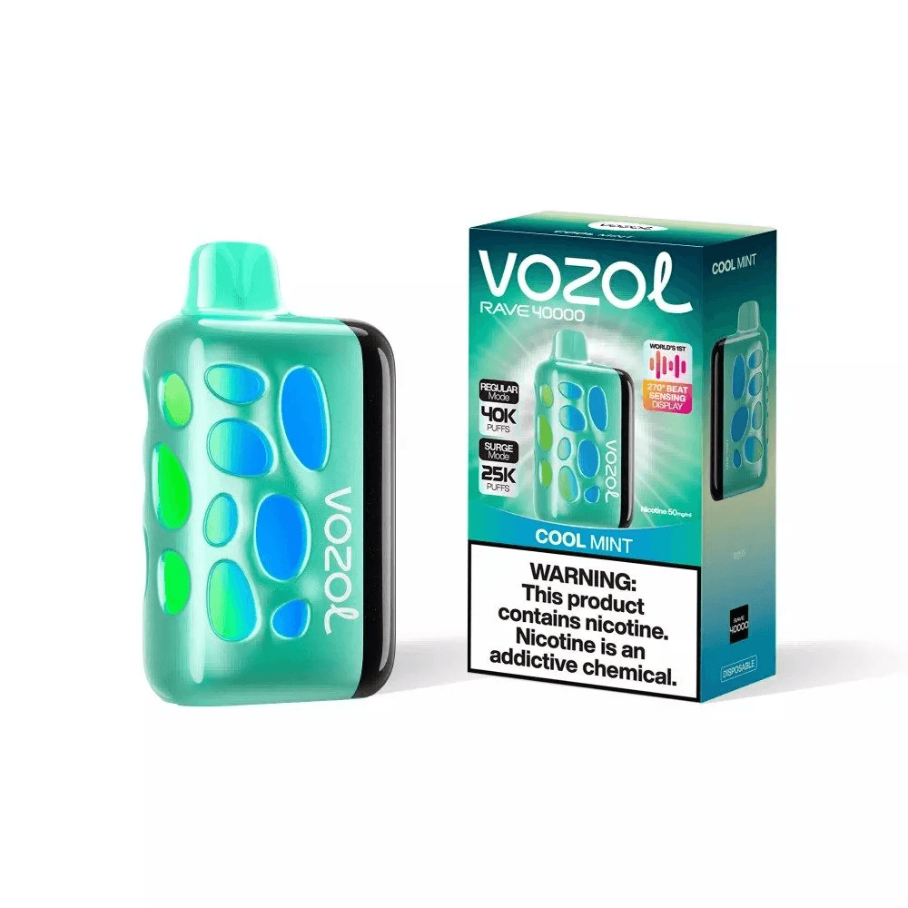 Entrepôt UE Vozol Rave 40000 Vape jetable Puff 40k Cigarette électronique Contrôle du flux d'air Vape Pakete Ice Fruit Combos 1 PCS