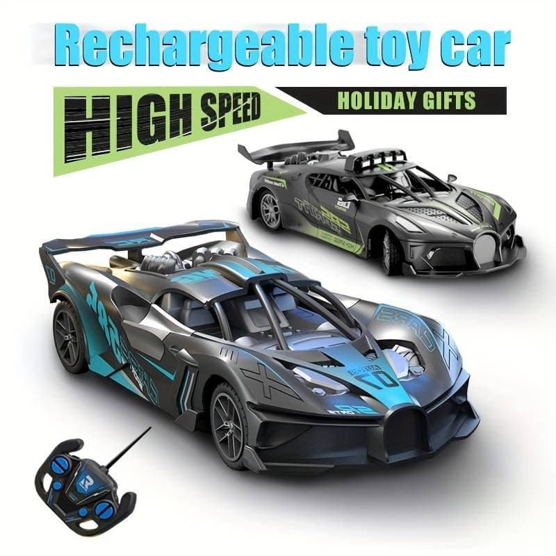 1pc Remote Control Car Sports Car High Speed Car Shatterproof Toy Car Four-way Suitable For Easter, Christmas, Birthday And Other Festival Gifts