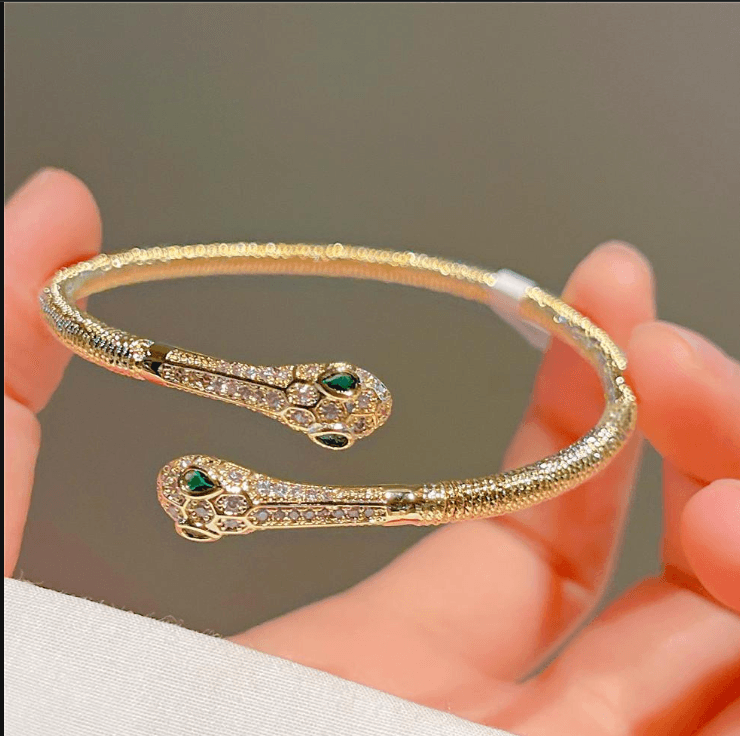 Jewelry & Accessories Opening Adjustable Snake Sweet And Exquisite Sparkling Super Flash Accessory Bracelet J292