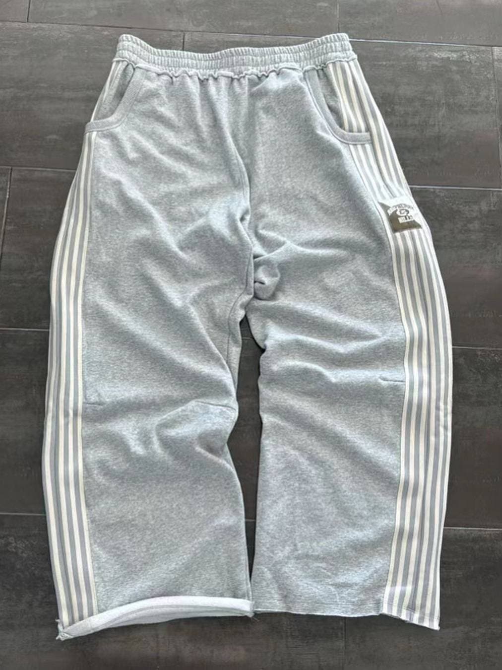 Men's Clothing High Street Fashion Brand Loose Sweatpants Men's Retro Straight Heavy Washed Old Casual Trousers