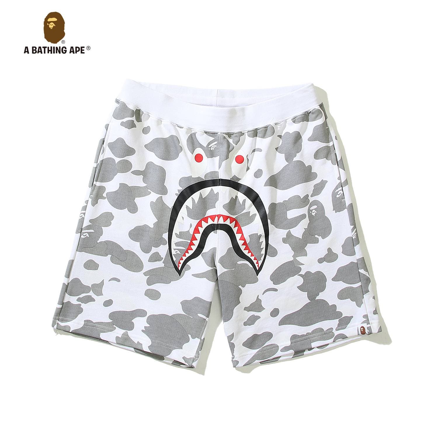 A BATHING APE Ape Head Shark Shorts Ape Head Shorts Five Leg Casual Shorts, Made Of Pure Cotton Fabric High Quality Shorts