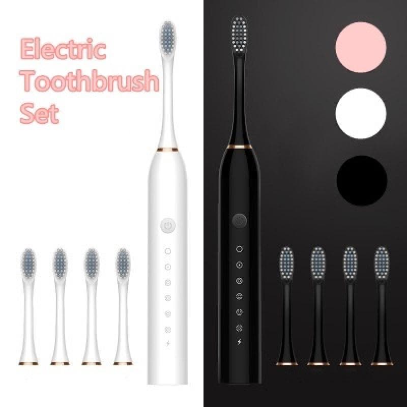 Electric Toothbrush USB Charger Rechargeable Tooth Brushes Replacement Toothbrush Heads Set MYY