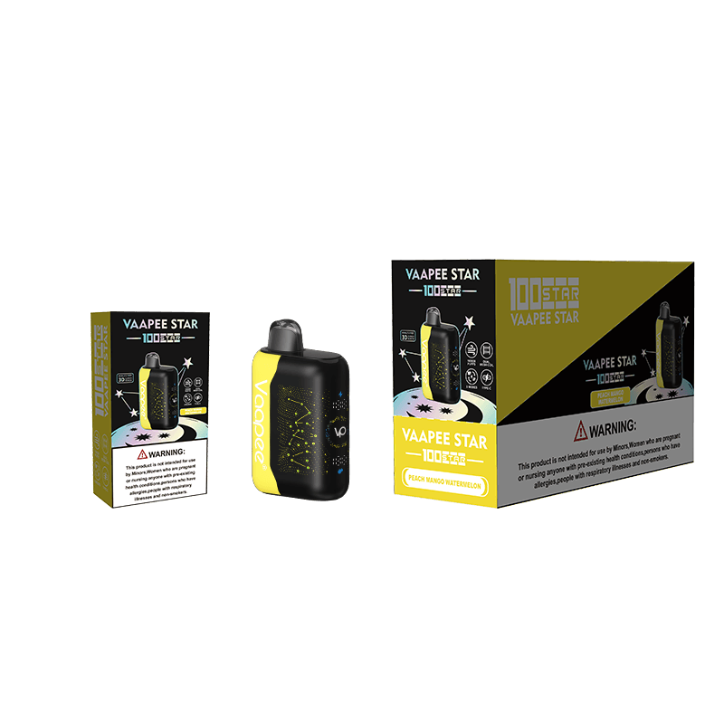 Lot de 5 cigarettes électroniques jetables Vaapee Star 100K Puff Bar Vape Pod, 10 saveurs, vente en gros.