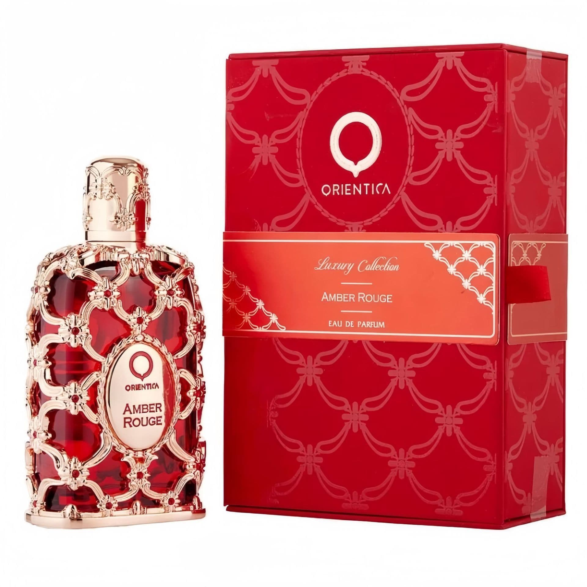 Orientica Amber Rouge Eau De Parfum, Luxury Middle Eastern Arabian Fragrance For Women, Long-Lasting Warm Amber Scent