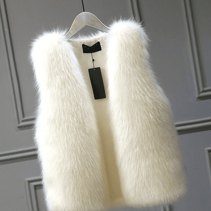Women's Clothing Fur vest thick cotton clothes environmentally friendly fox fur vest coat temperament fashion fur vest
