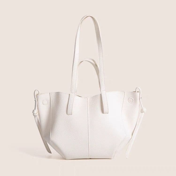 Sac cabas grande capacité tendance pour femme, sac bandoulière marron, style français chic, nouveau modèle 2025