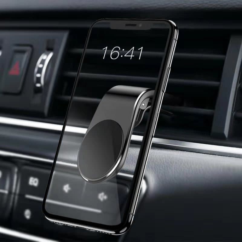 Creative clip style air outlet holder with strong magnetic suction car phone navigation shock-absorbing bracket