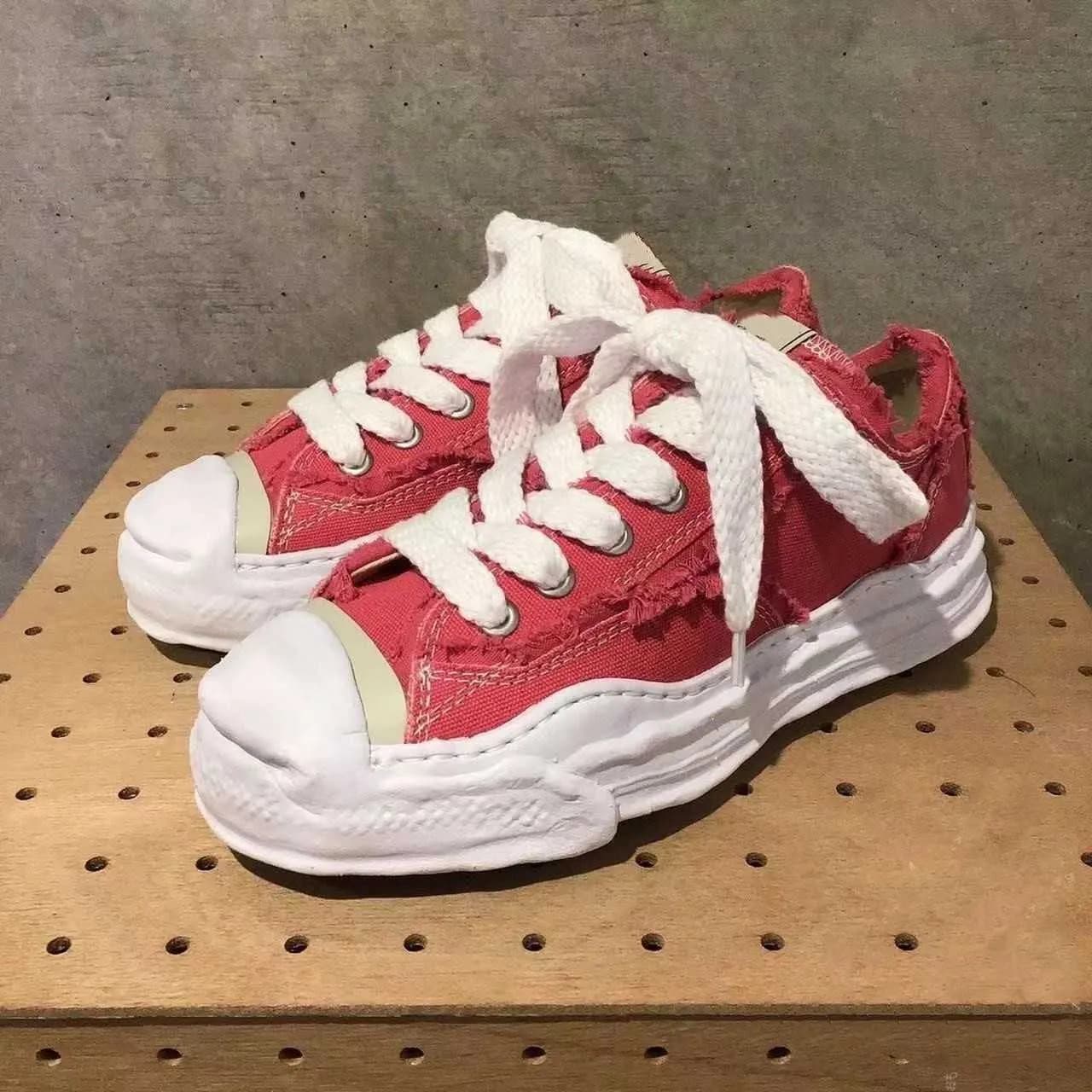 Chaussures décontractées de créateur co-marquées MMY Dissoing MDNS Maison Mihara Yasuhiro à semelles épaisses vertes Lovers Daddy Sports Casual