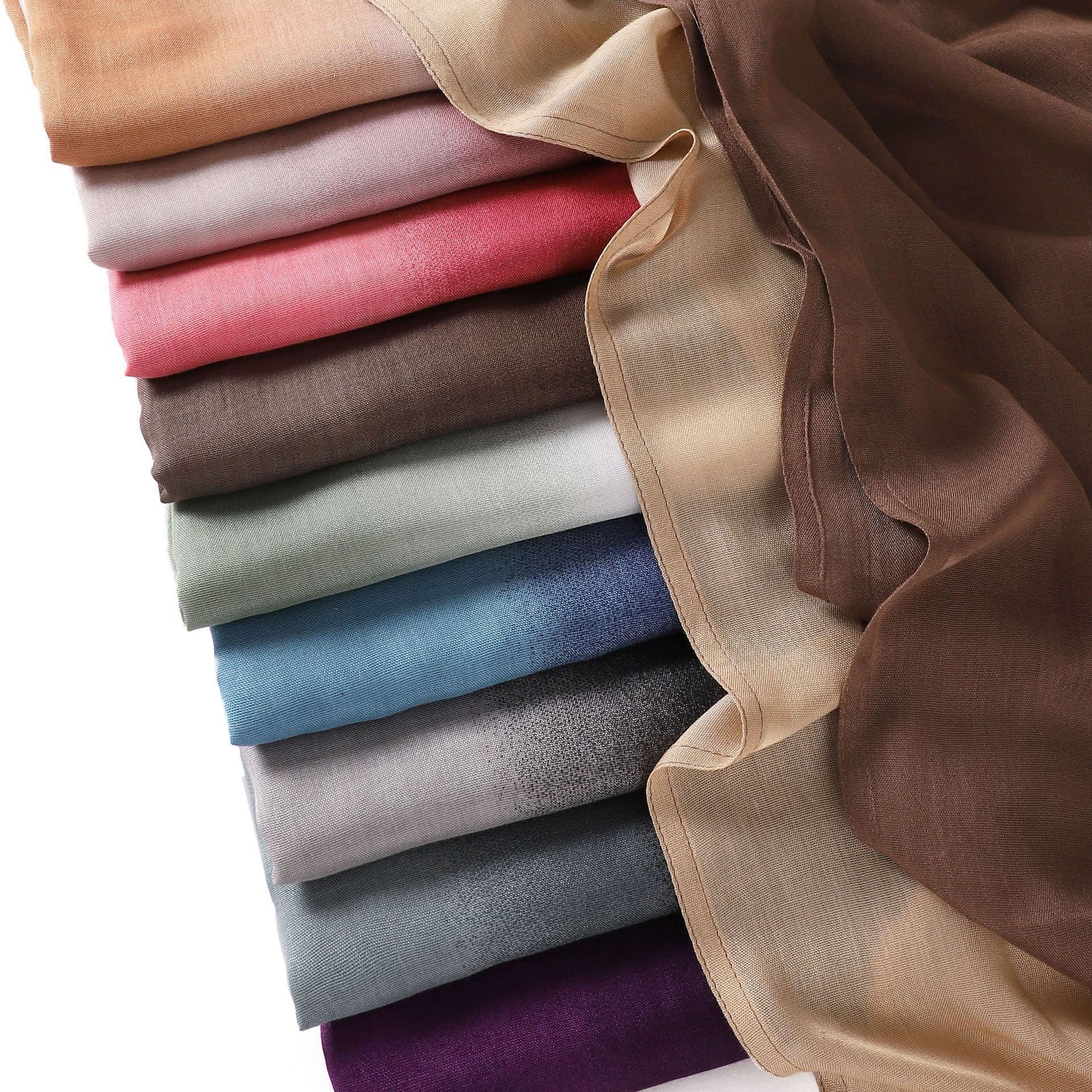 Women's Scarves New Modal Wide Brim Gradient Color Women's Headscarf, Rayon Shawl, Long Scarf