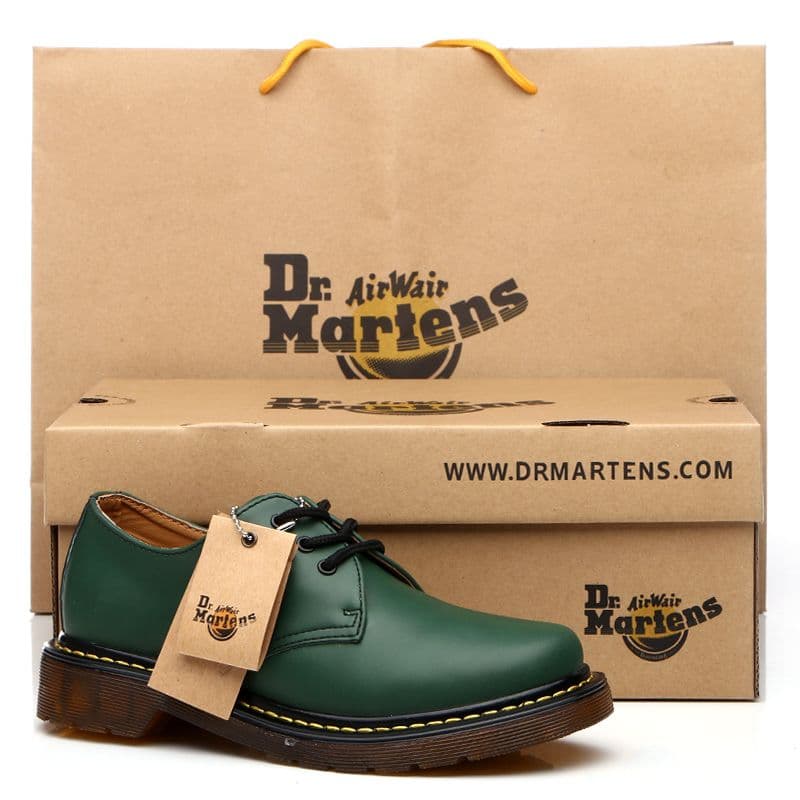 Dr. Martin Boots 1461 Chaussures basses en cuir à grosse tête pour hommes et femmes, style britannique, Dr. Classic Cross-border Chaussures pour ho