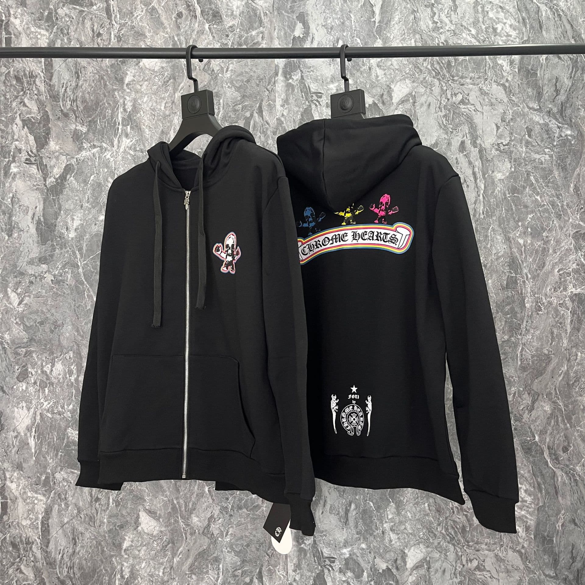 Sweat à capuche Chrome Hearts Cross, version correcte 25ss, polyvalent et tendance, vente en gros