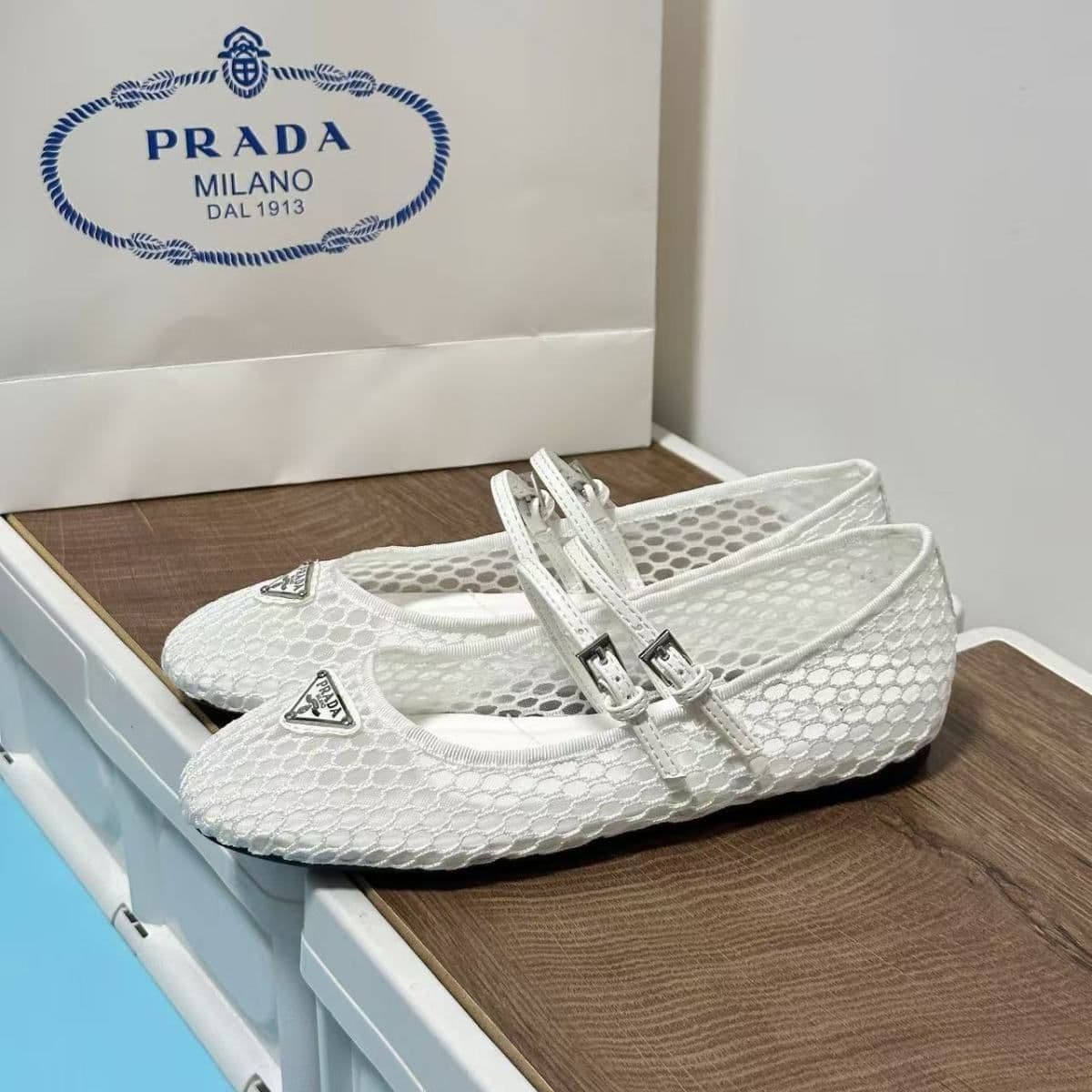 Chaussures de ballet plates et ajourées, collection 2025, sandales Mary Jane de marque P, pointures 34 à 42