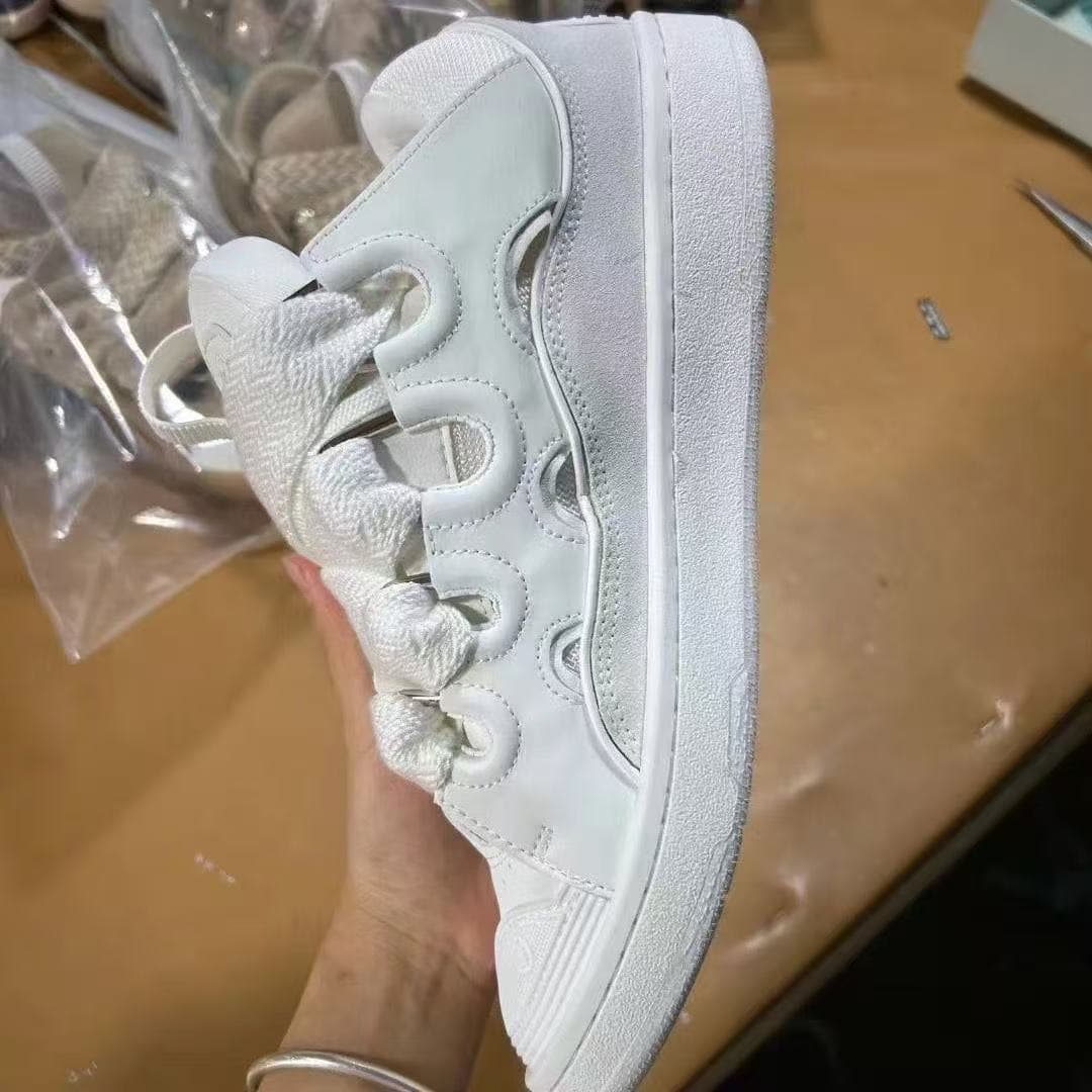 Chaussures de sport décontractées rétro en cuir véritable patchwork, style européen et américain, pour hommes et femmes.