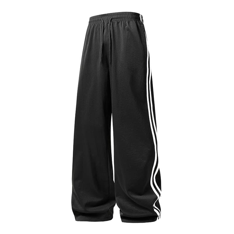 Men's & Women's Fashion Sport Pants - Euro Fit Casual Joggers With Side Stripes, Elastic Waist & Wide Leg Design For Spring/Autumn​