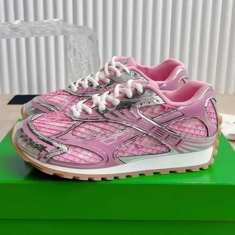 Chaussures de course pour hommes et femmes, baskets blanches à semelle épaisse, respirantes, plateforme, inscriptions en mesh, chaussures de sport