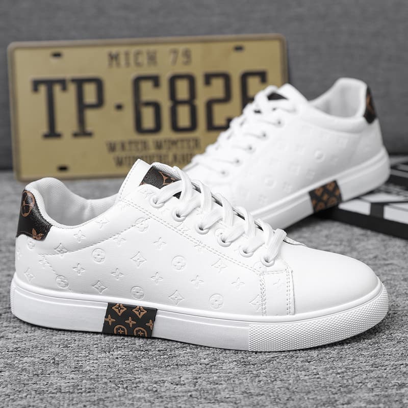 Petites chaussures blanches Chaussures pour hommes Chaussures pour femmes Semelles épaisses Augmenter Chaussures de papa Chaussures de sport décont