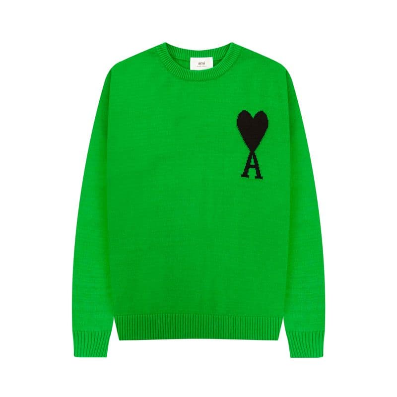 AMI Nouveau pull jacquard à col rond