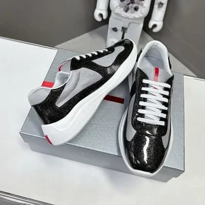 Chaussures de course polyvalentes en cuir verni véritable de haute qualité pour l'été 2025 de la Coupe des Amériques