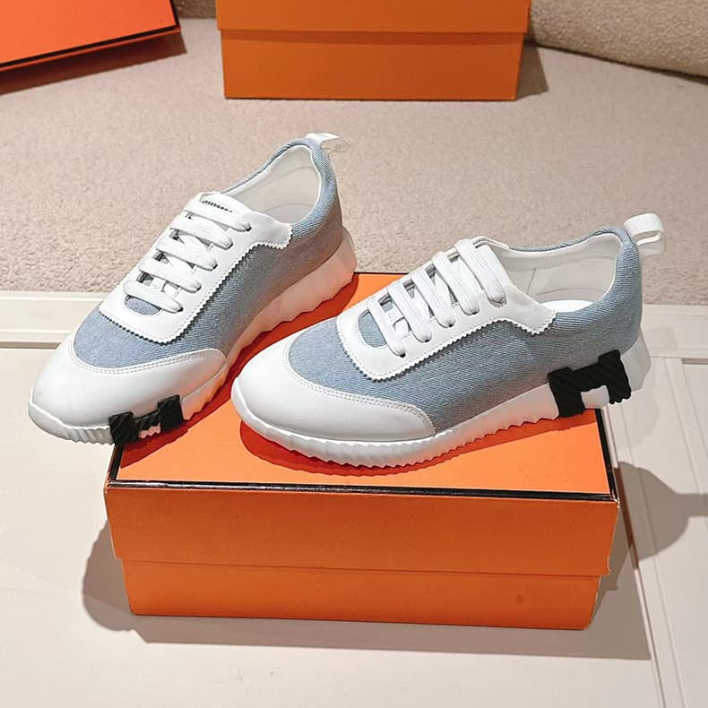 Chaussures blanches respirantes et polyvalentes en cuir véritable de marque H, baskets noires pour femmes et hommes