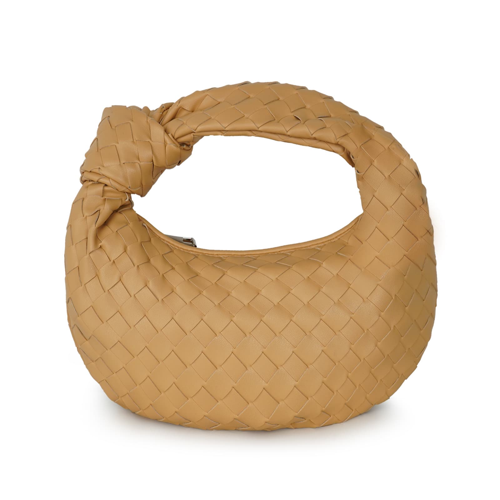 Sac à main tissé, petit pain rond en forme de nuage