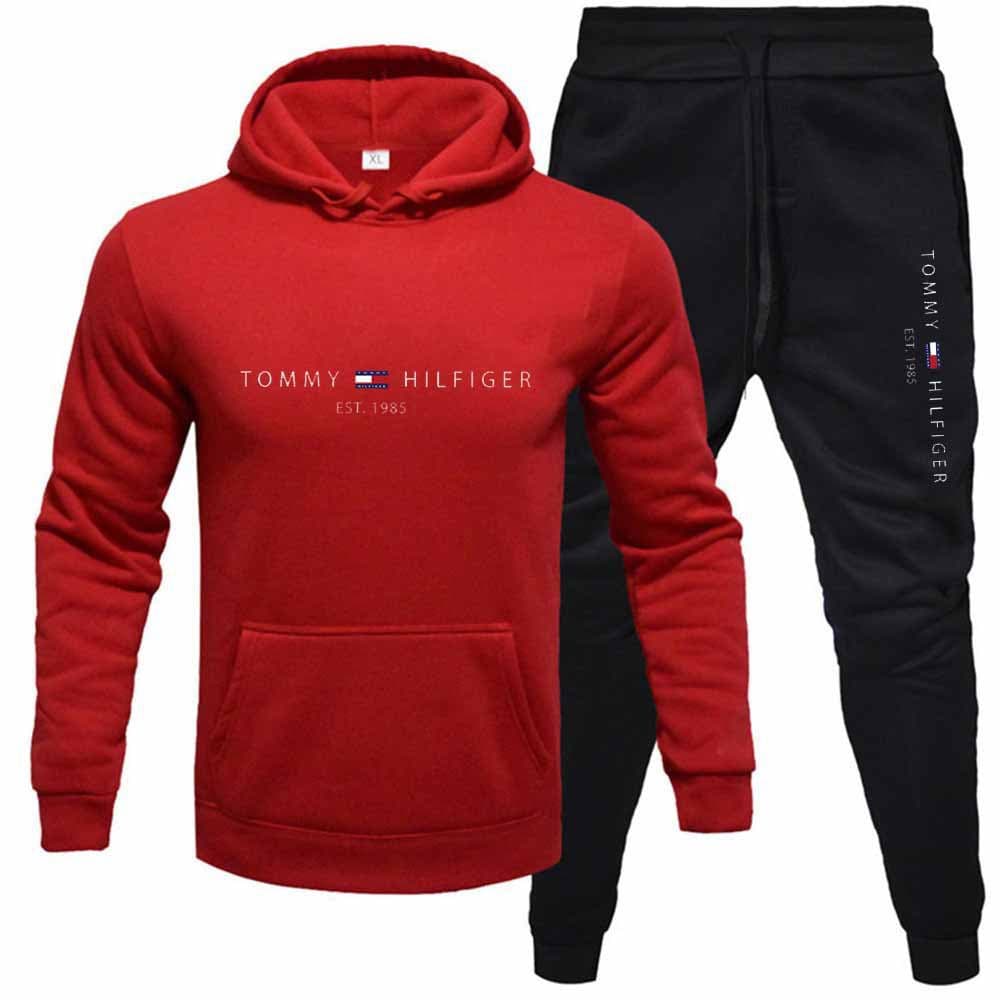 Nouveau printemps et automne décontracté hommes ensemble à capuche décontracté tendance hommes pull ensemble