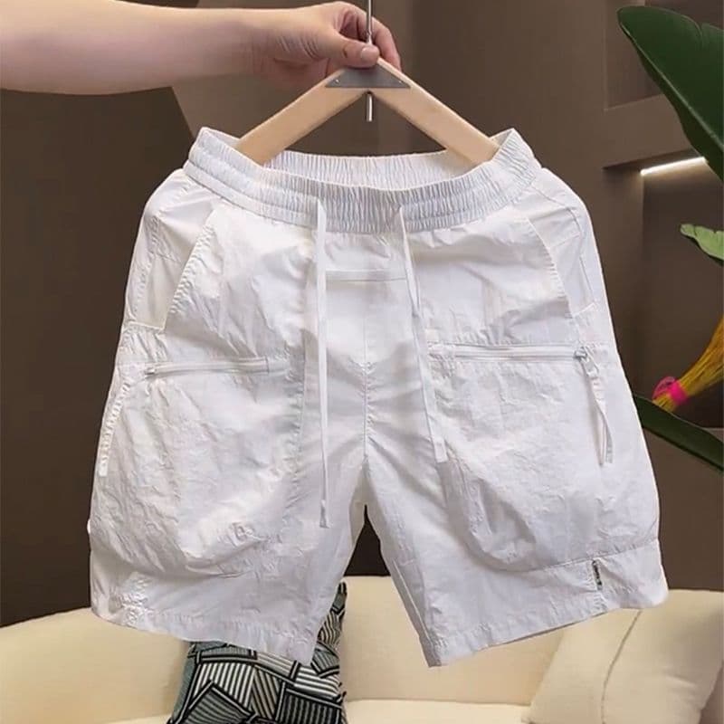 Men's Clothing summer shorts thin style large pocket workwear casual pants all match ice silk quick drying shorts men