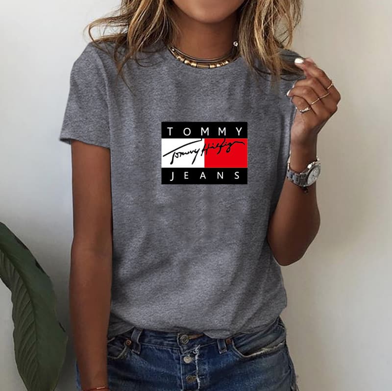 T-shirt imprimé décontracté à la mode pour femmes
