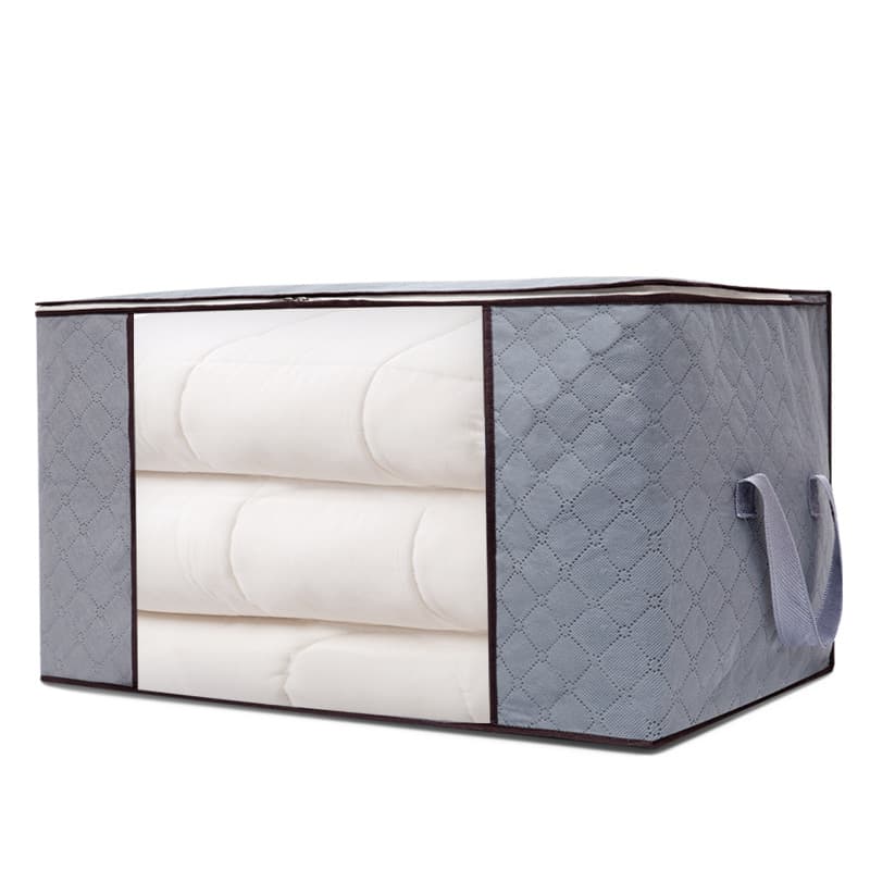 Quilt Storage Bag Non-Woven Bamboo Charcoal Clothing Quilt Bag Home Organizing Dustproof Moving Packing Bag Wholesale