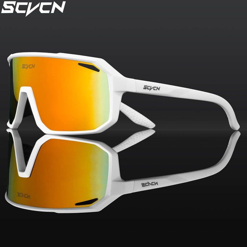 SCVCN Fashion Sunglasses Men Women Bicycle Bike Cycling Racing Eyewear MTB Outdoor Sports Driving Fishing Running Golf
