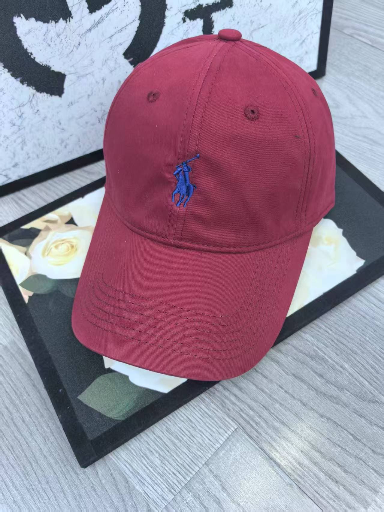 Casquette de baseball polo souple avec logo poney brodé, unisexe, polyvalente, style rose, pour couple