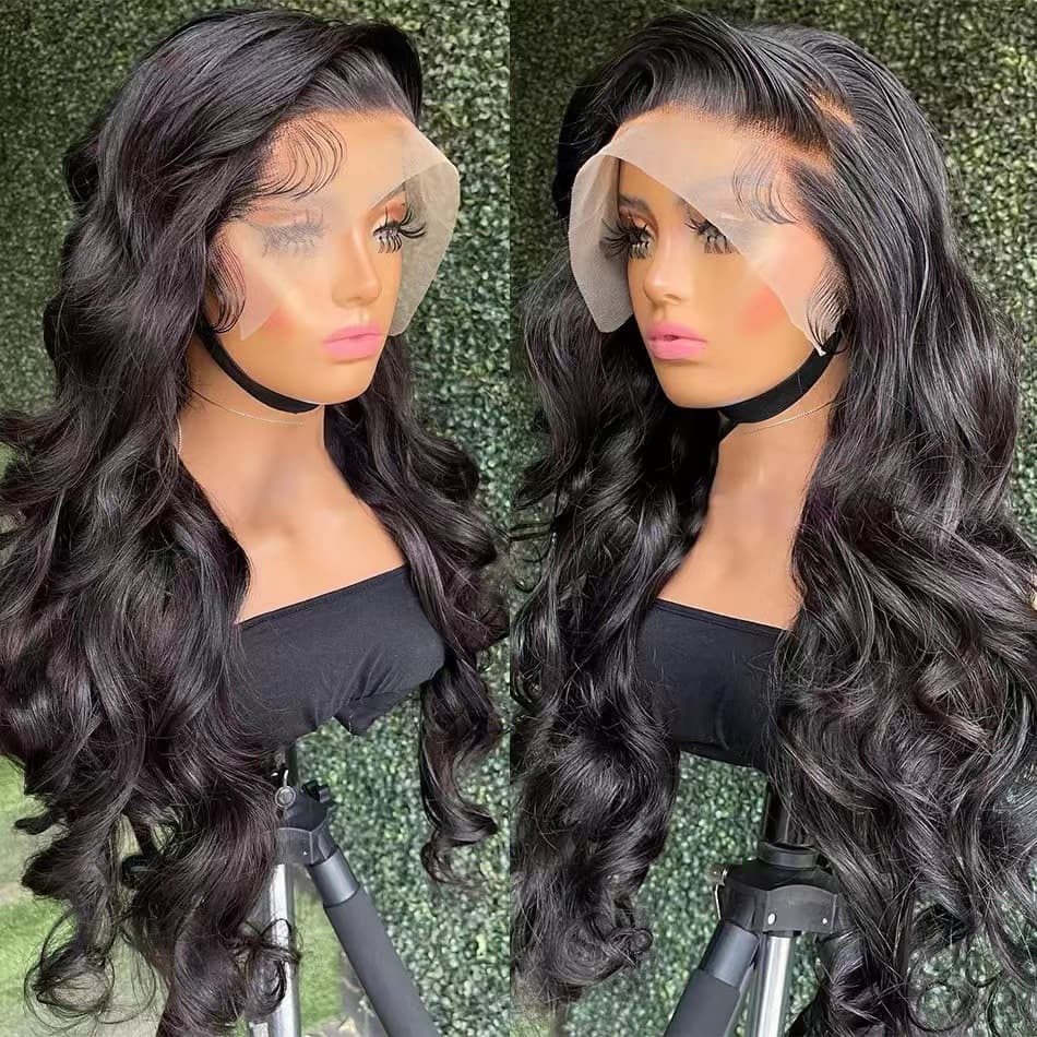 Synthetic Hair Front Lace Wig 13x4lace Frontal Wigs Wig Ladies Long Hair Full Headgear