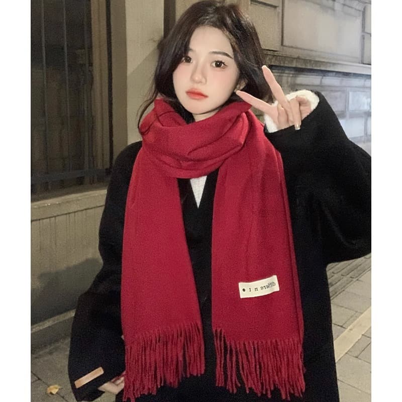 INS Adult Autumn Winter Fashion Versatile Women's Plaid Japanese Korean Style Trendy Female Student Warm Scarf