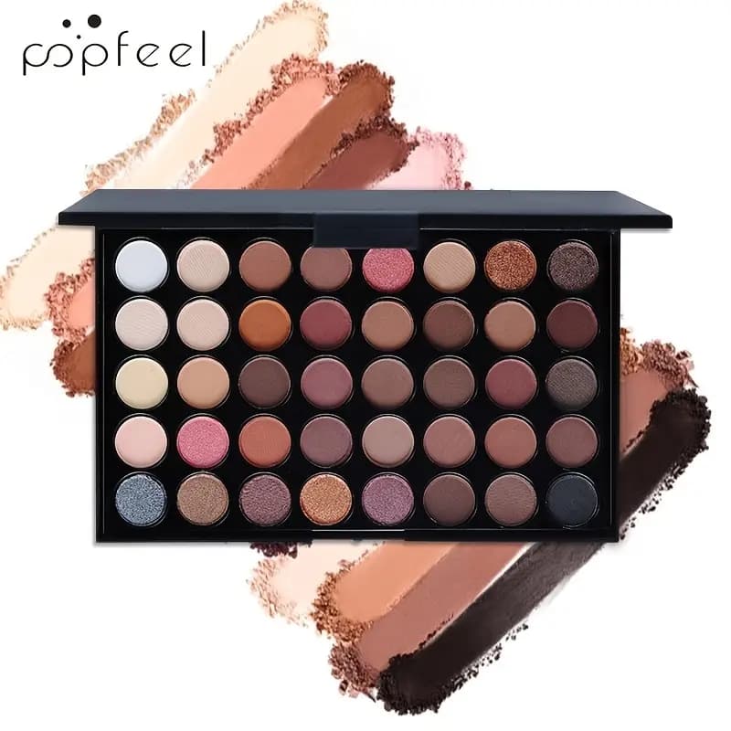 40 Colors Eye Makeup Palette , Matte Shimmer Metallic Eyeshadow Palette