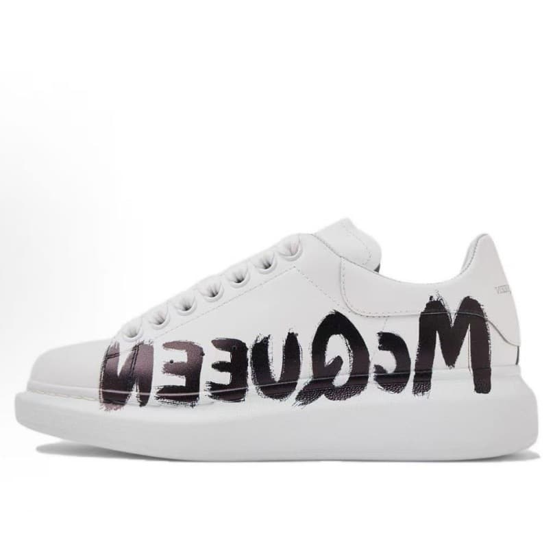 Baskets décontractées à semelle épaisse en cuir de vachette pleine fleur, chaussures à plateforme style McQueen, rehaussantes, tendance original