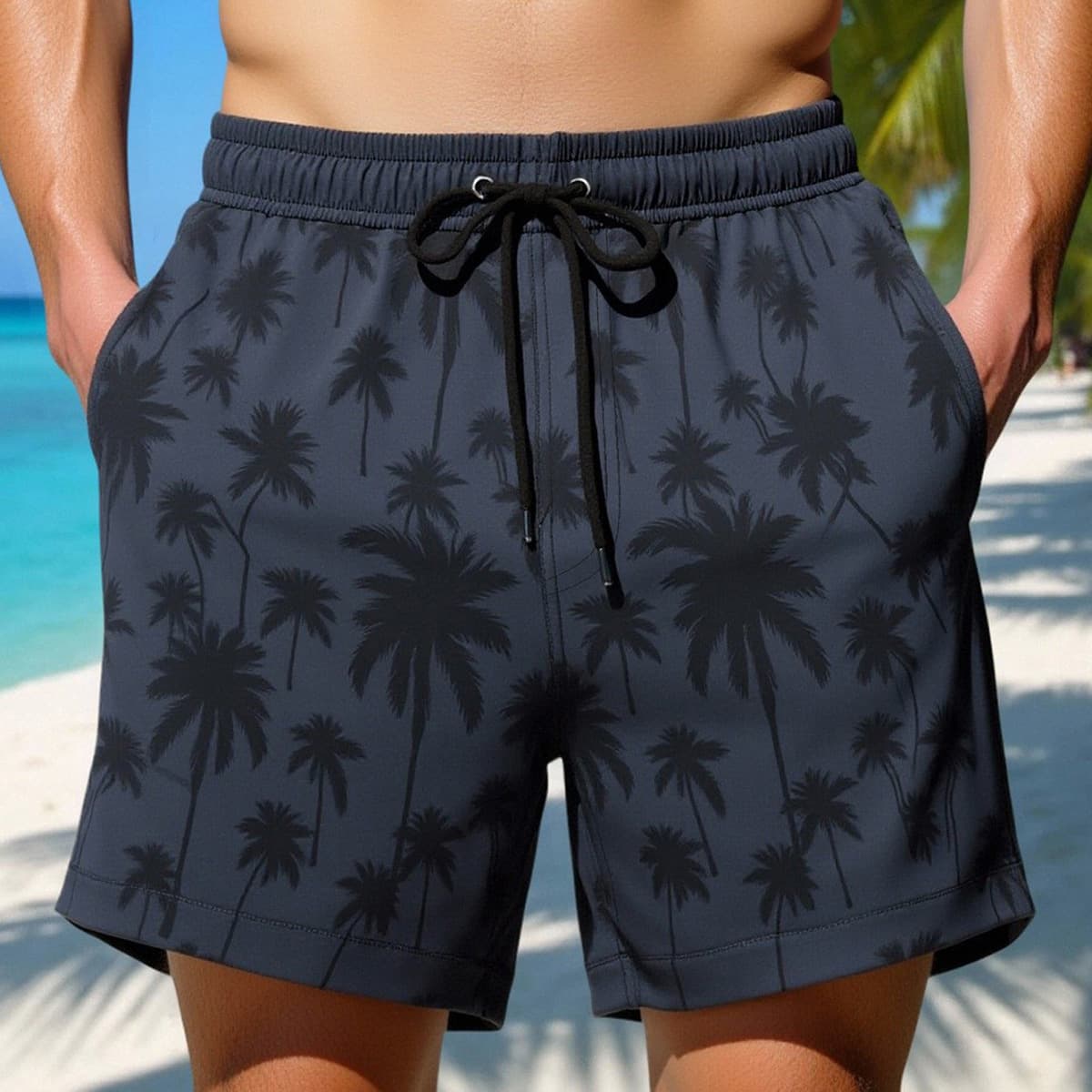 Men’S Quick-Dry Swim Trunks With Lined Comfort | Water-Resistant 4-Panel Print Beach Shorts For Swimming & Sunbathing