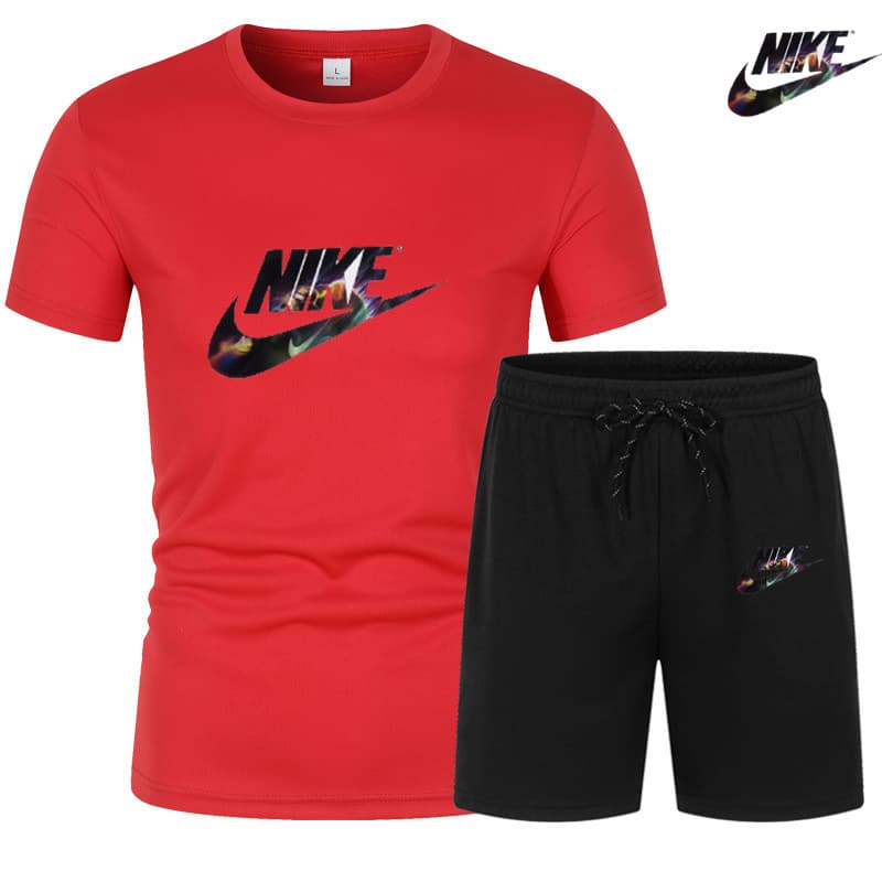 2024 Tendance d'été Vêtements pour hommes T-shirt à manches courtes + short à cinq points Ensemble 2 pièces Survêtement Mode Jogging Casual En