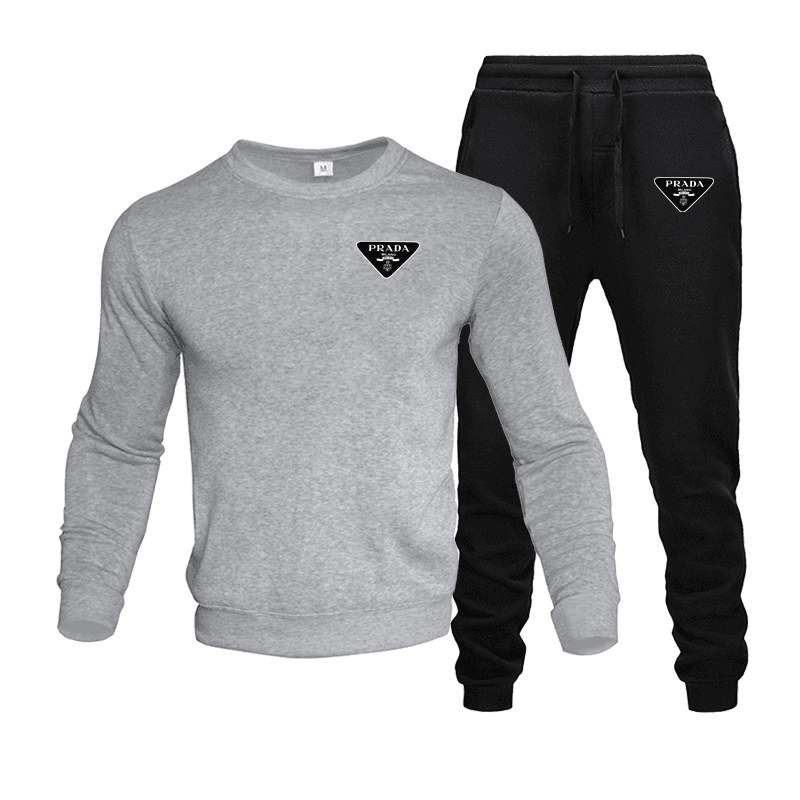 Ensemble de sport unisexe : sweat-shirt à capuche en laine + pantalon long, survêtement à capuche