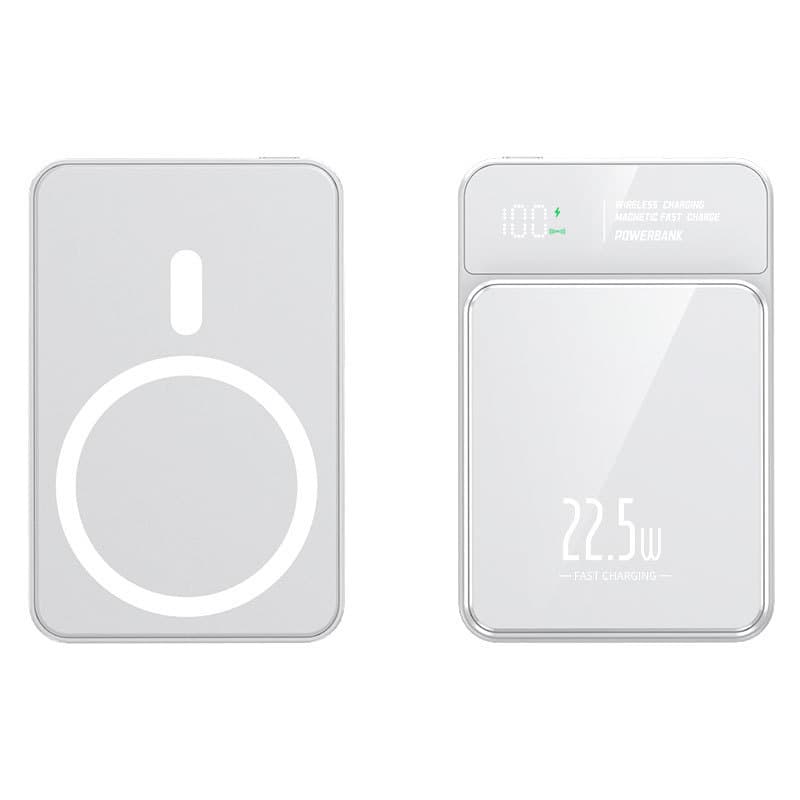 Batterie externe magnétique sans fil à charge rapide, ultra fine, portable, 20 000 mAh