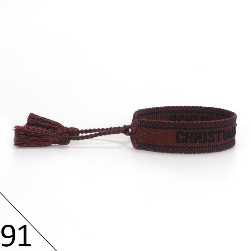 Bracelet unisexe tendance avec lettres tressées